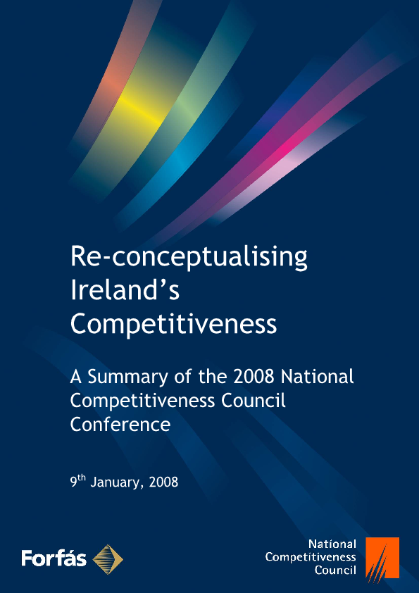 A Summary of the 2008 National Competitiveness Council Conference