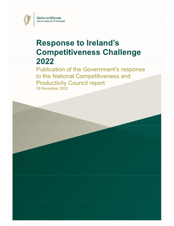 Government Response to Ireland’s Competitiveness Challenge 2022